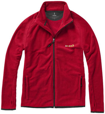 Микрофлисовая куртка Brossard с молнией на всю длину, цвет красный  размер XS - 39482250- Фото №2