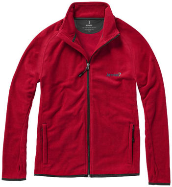 Микрофлисовая куртка Brossard с молнией на всю длину, цвет красный  размер XS - 39482250- Фото №3