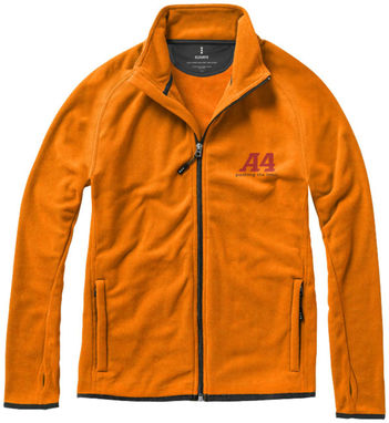 Микрофлисовая куртка Brossard с молнией на всю длину, цвет оранжевый  размер XS - 39482330- Фото №2
