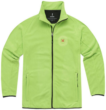 Мікрофлісова куртка Brossard з блискавкою на всю довжину, колір зелене яблуко  розмір XS - 39482680- Фото №4