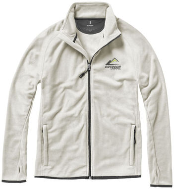 Микрофлисовая куртка Brossard с молнией на всю длину, цвет светло-серый  размер XL - 39482904- Фото №3