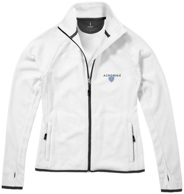 Жіноча мікрофлісова куртка Brossard з блискавкою на всю довжину, колір білий  розмір XS - 39483010- Фото №2