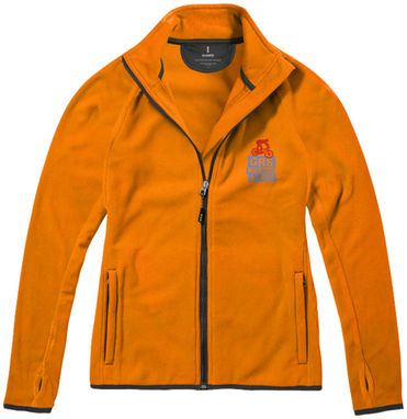 Женская микрофлисовая куртка Brossard с молнией на всю длину, цвет оранжевый  размер XS - 39483330- Фото №3