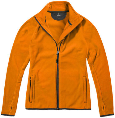 Женская микрофлисовая куртка Brossard с молнией на всю длину, цвет оранжевый  размер XS - 39483330- Фото №4