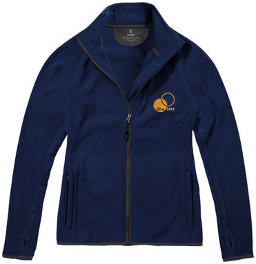 Женская микрофлисовая куртка Brossard с молнией на всю длину, цвет темно-синий  размер XS - 39483490- Фото №2