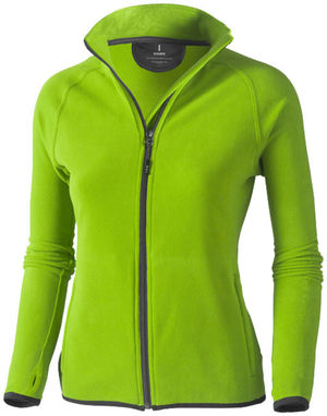 Жіноча мікрофлісова куртка Brossard з блискавкою на всю довжину, колір зелене яблуко  розмір XS - 39483680- Фото №1