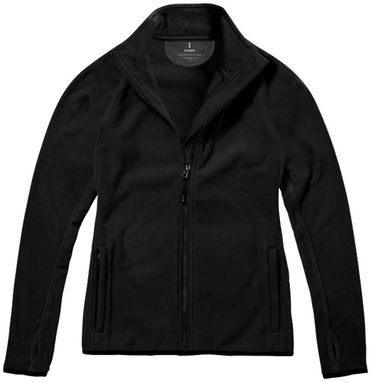 Жіноча мікрофлісова куртка Brossard з блискавкою на всю довжину, колір суцільний чорний  розмір S - 39483991- Фото №4