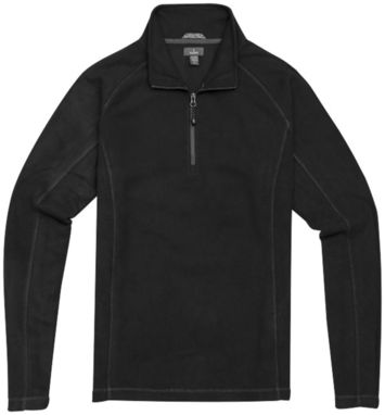 Поліфліс Bowlen з блискавкою 1/4, колір суцільний чорний  розмір XL - 39494994- Фото №3