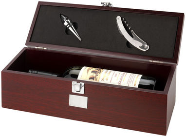 Коробка Executive для 2-х пляшок вина, колір коричневий - 19538569- Фото №1
