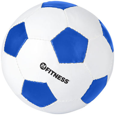Футбольний м'яч Curve, колір білий, яскраво-синій - 10042400- Фото №2