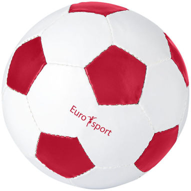 Футбольный мяч Curve, цвет белый, красный - 10042401- Фото №2