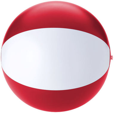 Непрозорий пляжний м'яч Palma, колір червоний, білий - 10039600- Фото №3