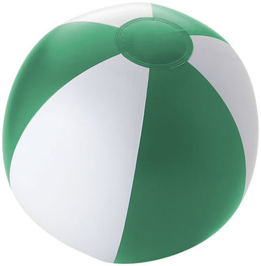 Непрозорий пляжний м'яч Palma, колір зелений, білий - 10039602- Фото №1