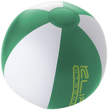 Непрозрачный пляжный мяч Palma, цвет зеленый, белый - 10039602- Фото №2