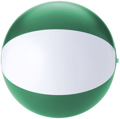 Непрозрачный пляжный мяч Palma, цвет зеленый, белый - 10039602- Фото №3