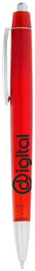 Шариковая ручка Albany, цвет красный прозрачный - 19665583- Фото №2