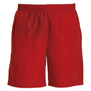 Удобные шорты из специального легкого и дышащего материала, цвет красный  размер S - BE04430160- Фото №1