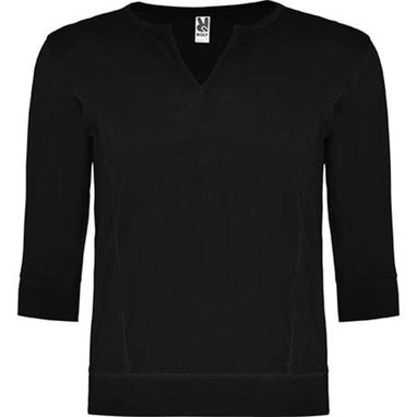 Мужская футболка с рукавом 3/4, цвет черный  размер S - CA64270102- Фото №1