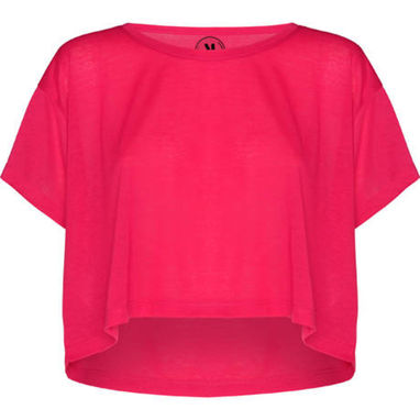 Топік з коротким рукавом, колір флюорісцентний рожевий  розмір L-XL - CA714174228- Фото №1