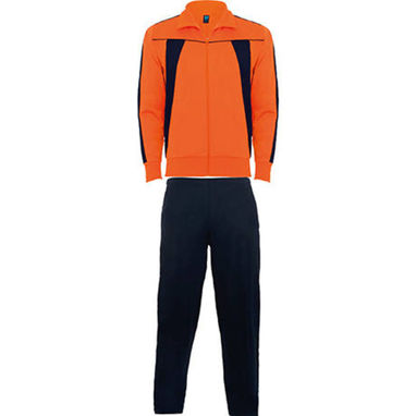OLIMPO Спортивний костюм в комбінованих кольорах, колір оранжевий, темно-синій  розмір S - CH0315013155- Фото №1