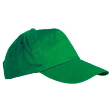 5-панельная кепка, цвет зеленый  размер UNICA - GO700004- Фото №1