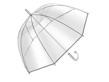 Зонт BELLEVUE, цвет прозрачный, серебристый - 56-0104034- Фото №1