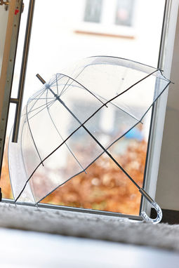 Зонт BELLEVUE, цвет прозрачный, серебристый - 56-0104034- Фото №3