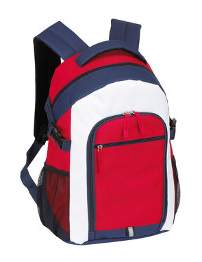 Рюкзак MARINA, колір червоний, синій, білий - 56-0219546- Фото №1
