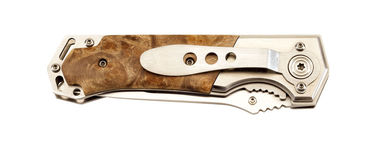 Нож складной HUNTER, цвет коричневый, серебристый - 56-0301006- Фото №2