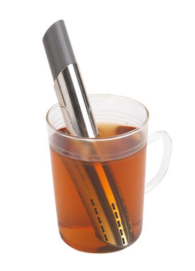Тубус для заварювання чаю GREAT PLEASURE, колір сріблястий, сірий - 56-0304385- Фото №2