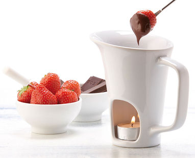 Набір для шоколадного фондю HOT CHOCOLATE, колір білий - 56-0340041- Фото №3