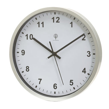 Часы настенные с радио-синхронизацией NEPTUNE, цвет серебристый, белый - 56-0401514- Фото №1