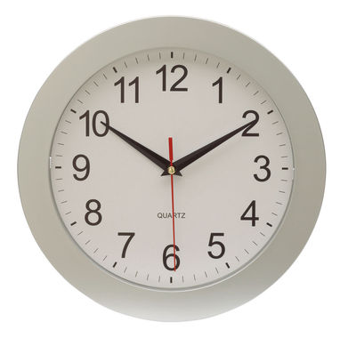 Годинник настінний EASY TIME, колір білий, сріблястий - 56-0401546- Фото №1