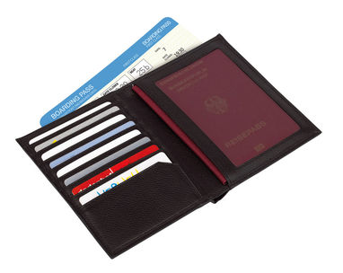 Чехол для пасспорта VACATION, цвет чёрный - 56-0404444- Фото №1