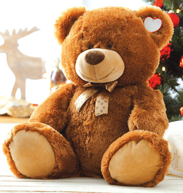 Плюшевий ведмедик GUNNAR, колір коричневий - 56-0502059- Фото №2