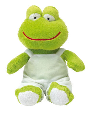 Плюшевий жабеня FRED, колір зелений, білий - 56-0502193- Фото №1