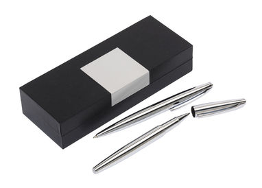 Набір ручок CHROMIUM, колір сріблястий - 56-1101644- Фото №1