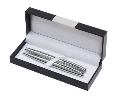Набір ручок CHROMIUM, колір сріблястий - 56-1101644- Фото №2
