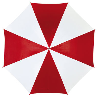 Зонт-трость автоматический DISCO & DANCE, цвет красный, белый - 56-0103011- Фото №1