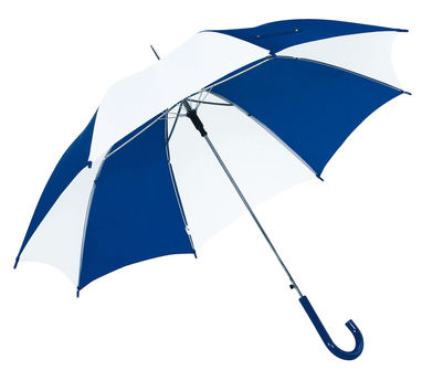 Зонт-трость автоматический DISCO & DANCE, цвет синий, белый - 56-0103012- Фото №1