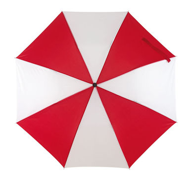 Зонт складной REGULAR, цвет красный, белый - 56-0101111- Фото №2