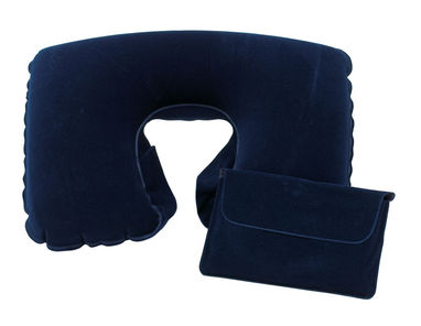 Надувна подушка для подорожей COMFORTABLE, колір синій - 56-0402701- Фото №1