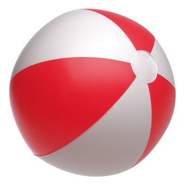 Надувний м'яч ATLANTIC, колір червоний, білий - 56-0602077- Фото №1