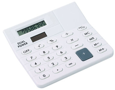 Калькулятор CORNER, цвет белый - 56-1104096- Фото №1