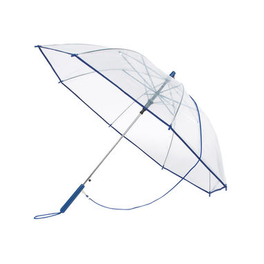 Зонт автоматический PANORAMIC, цвет прозрачный, синий - 56-0102080- Фото №1