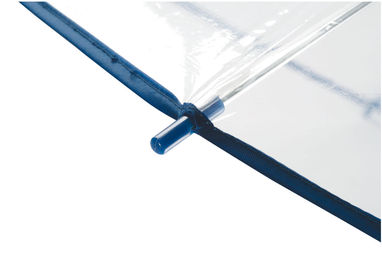 Зонт автоматический PANORAMIC, цвет прозрачный, синий - 56-0102080- Фото №2