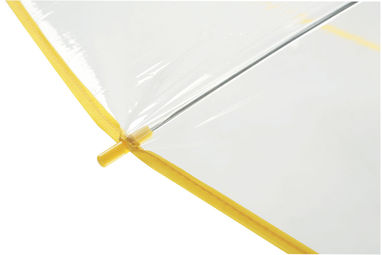 Парасолька автоматична PANORAMIC, колір прозорий, жовтий - 56-0102083- Фото №2