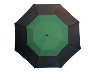 Парасолька типу гольф MONSUN, колір чорний, темно-зелений - 56-0104171- Фото №1