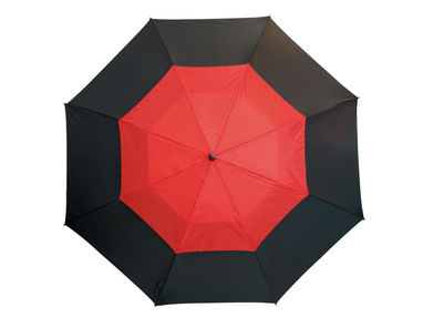 Зонт типа гольф MONSUN, цвет чёрный, красный - 56-0104172- Фото №1