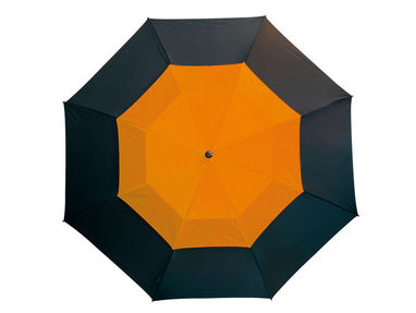 Парасолька типу гольф MONSUN, колір чорний, помаранчевий - 56-0104174- Фото №1